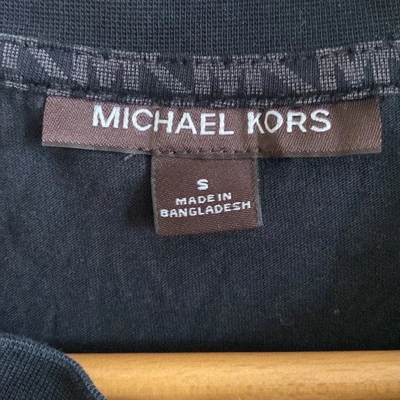MICHAEL KORS Men's Signature T-Shirt Black Size S - Picture 4 of 5